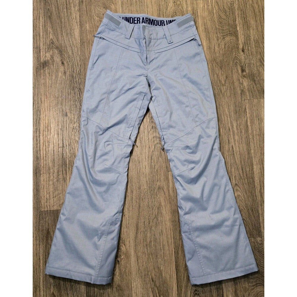 Under Armour Women's Navigate Snow Pants Ski Adjustable Sz Small Light Blue